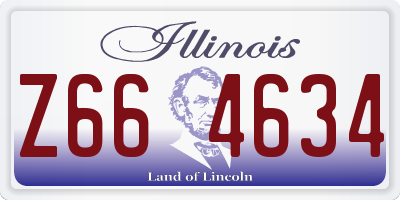 IL license plate Z664634