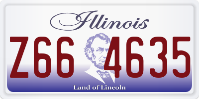 IL license plate Z664635
