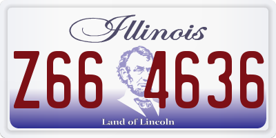 IL license plate Z664636