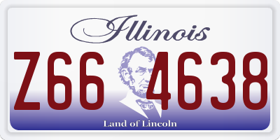 IL license plate Z664638