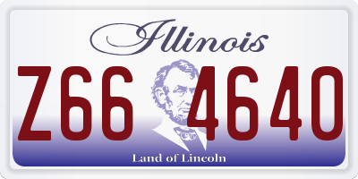 IL license plate Z664640