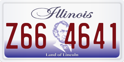 IL license plate Z664641