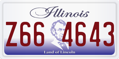 IL license plate Z664643
