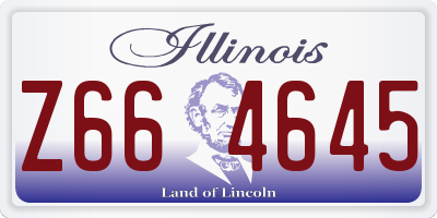 IL license plate Z664645