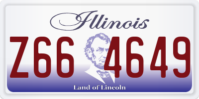 IL license plate Z664649