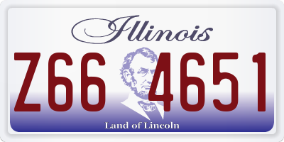 IL license plate Z664651