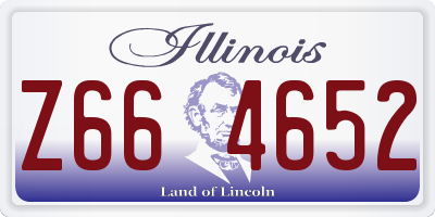 IL license plate Z664652
