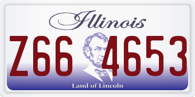 IL license plate Z664653