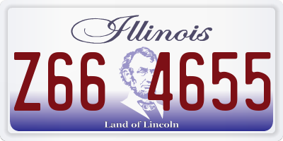 IL license plate Z664655