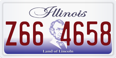 IL license plate Z664658