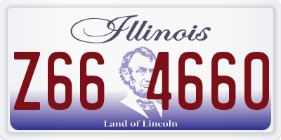 IL license plate Z664660
