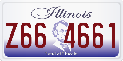 IL license plate Z664661