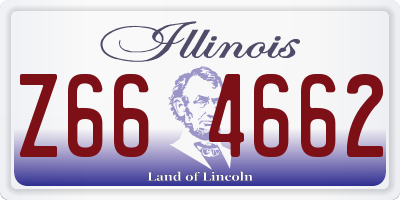 IL license plate Z664662