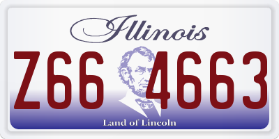 IL license plate Z664663