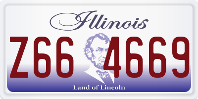 IL license plate Z664669