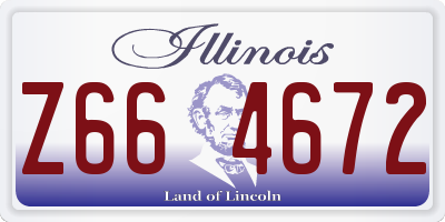 IL license plate Z664672