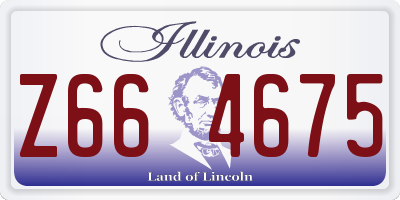 IL license plate Z664675