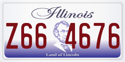 IL license plate Z664676