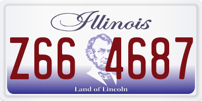 IL license plate Z664687