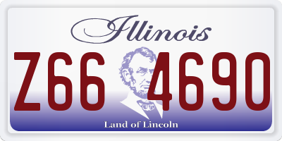 IL license plate Z664690