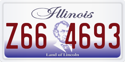 IL license plate Z664693