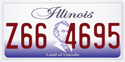 IL license plate Z664695