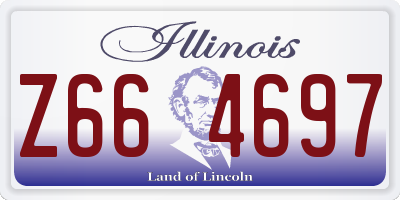 IL license plate Z664697
