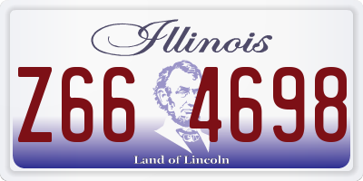 IL license plate Z664698