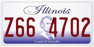 IL license plate Z664702