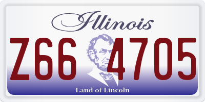 IL license plate Z664705
