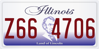 IL license plate Z664706