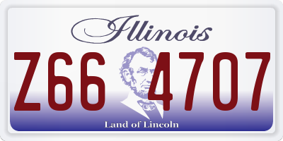 IL license plate Z664707