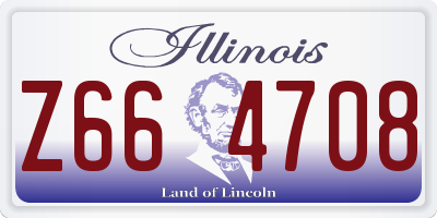IL license plate Z664708