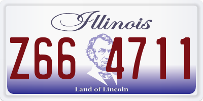 IL license plate Z664711