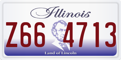 IL license plate Z664713