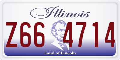 IL license plate Z664714