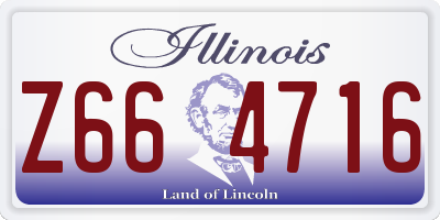 IL license plate Z664716