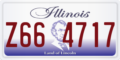IL license plate Z664717