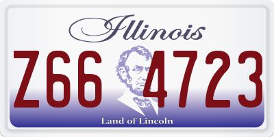 IL license plate Z664723