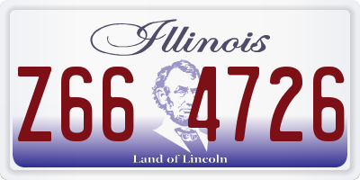 IL license plate Z664726