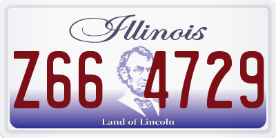 IL license plate Z664729