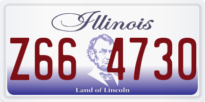 IL license plate Z664730