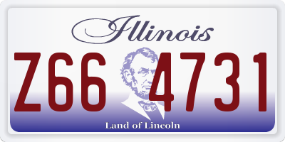 IL license plate Z664731