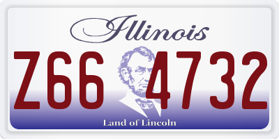 IL license plate Z664732
