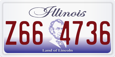 IL license plate Z664736