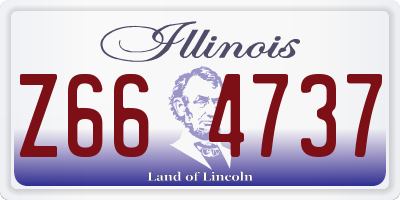 IL license plate Z664737