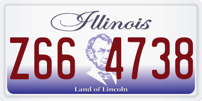 IL license plate Z664738