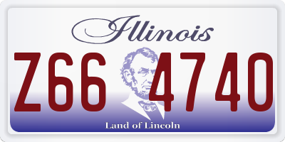 IL license plate Z664740