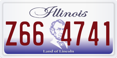 IL license plate Z664741