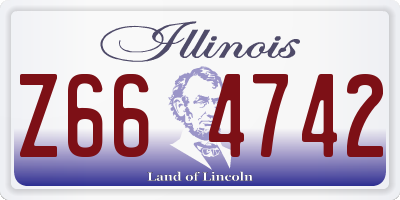 IL license plate Z664742